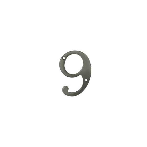 Deltana 4 Numbers, Solid Brass, 10PK RN4-9U15A-XCP10 - main